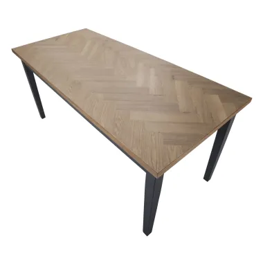 Stół Jadalny Male' 180X80X79 cm (Drewno sosnowe, fornir jesionowy i MDF)